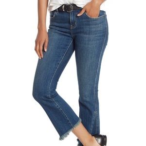 Current/Elliott The Fan Kick Jean Dark Wash Jeans